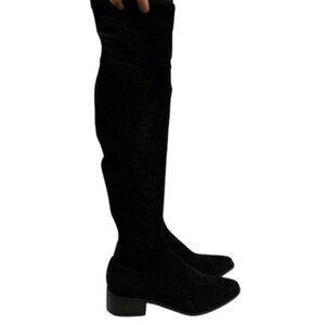 Dolce Vita Steely Boots Women’s Black Micro Suede Ankle Booties Shoes 7.5 NWB